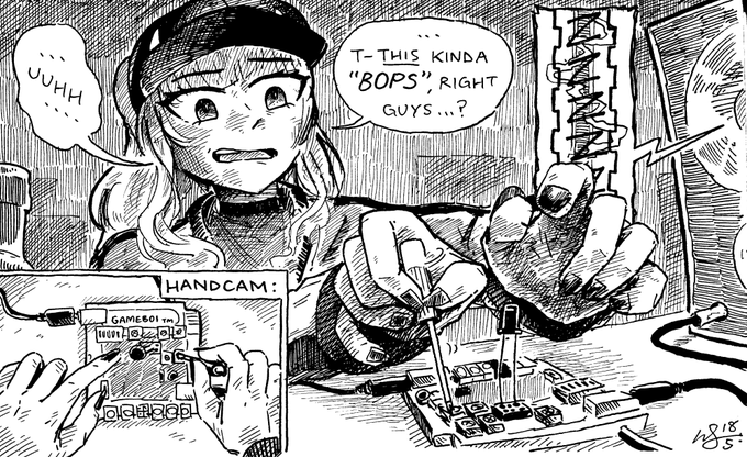 calliope mori tries her new synthesizer... #callillust 
