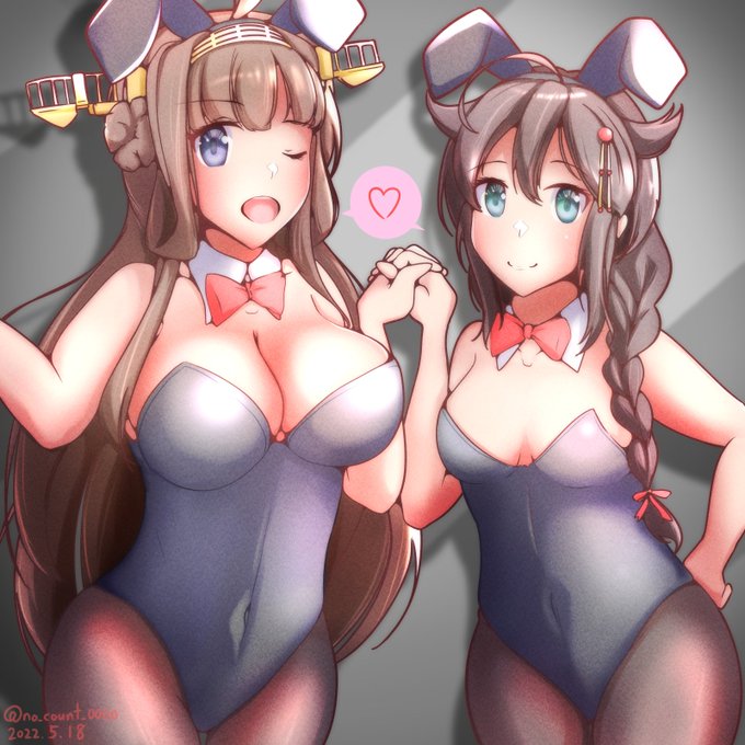 ハッピーバースデーバニー!

#金剛生誕祭2022 
#金剛進水日
#時雨生誕祭2022 
#時雨進水日 

2022.5.18 