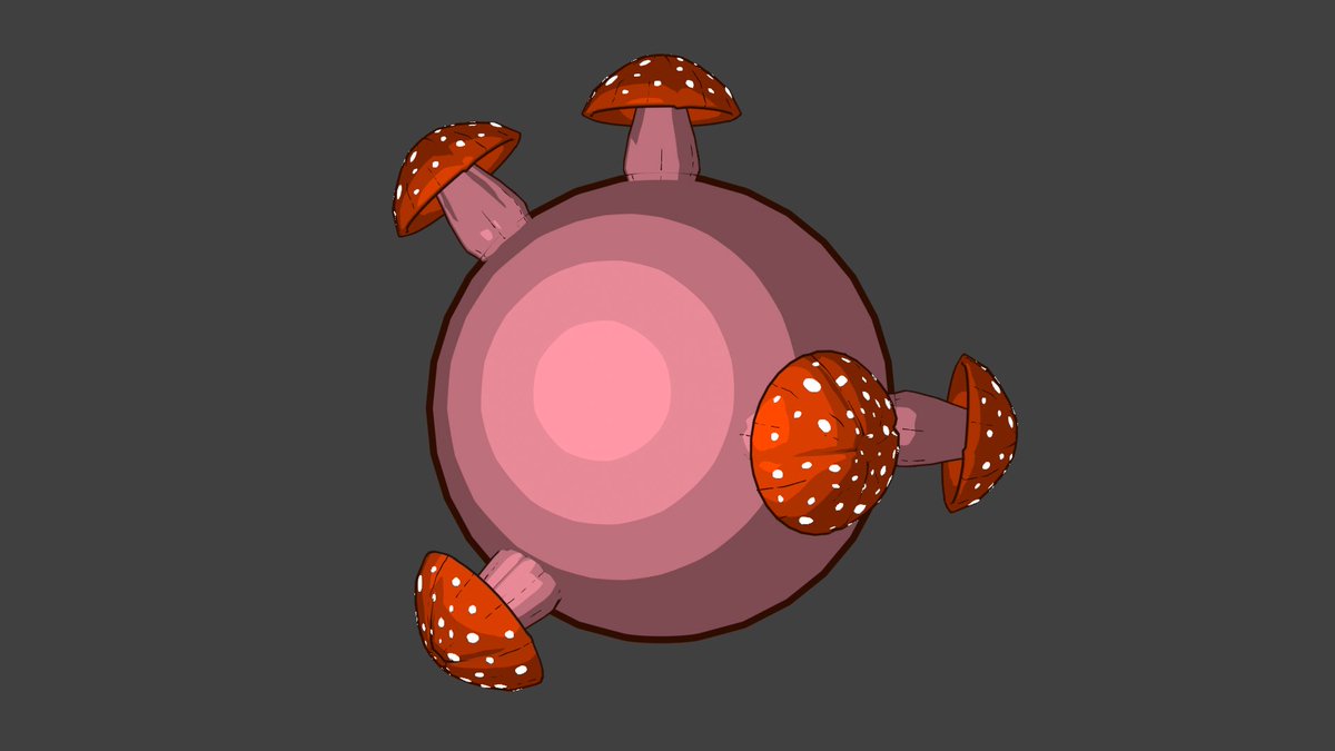 RealKabba's tweet photo. 𝓢𝓱𝓪𝓭𝓲𝓷𝓰..... mushroom planet #ArtistOnTwitter #blender #Blender3d https://t.co/84tnulLbVi