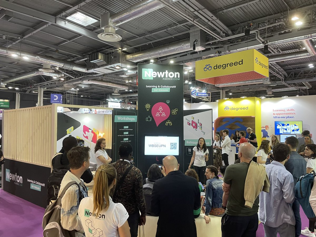 Rendez-vous sur le stand <a href="/NewtonAgence/">Newton Agence</a> #G40 du salon <a href="/LearnTechFR/">Learning Technologies France</a> pour participer à nos Workshops : 

📸Retour en image sur les workshops de ce matin : comprendre les leviers d’apprentissage, rendre un parcours d’intégration efficace, témoignage client <a href="/SNCF/">❌</a> Voyage…

#LTFrance