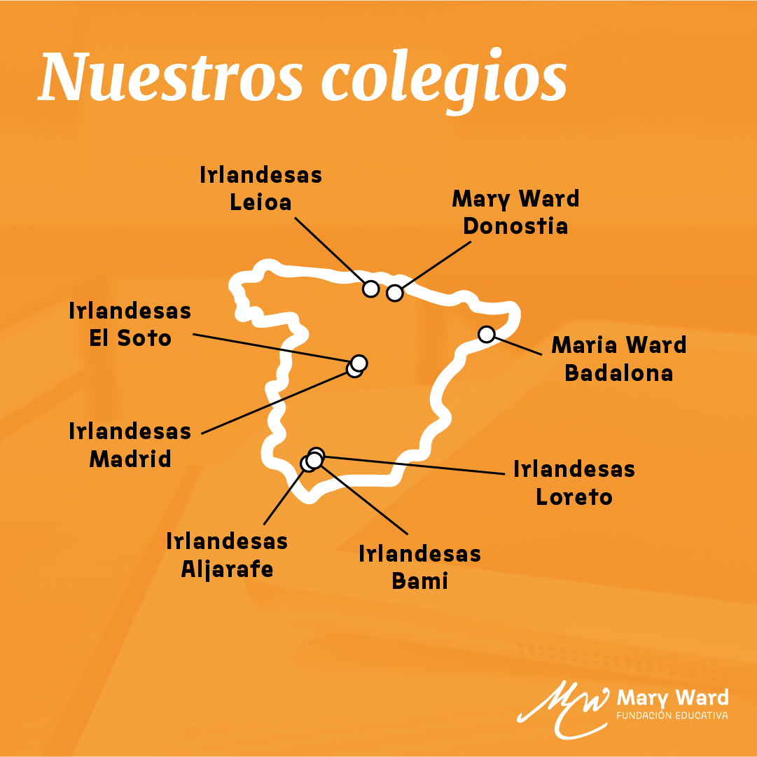 femaryward's tweet photo. Los colegios de la Fundación Educativa Mary Ward son ocho centros distribuidos por toda España. Colegios con unos equipos humanos excepcionales.
@bvmMadrid @bvmelsoto @bvmLoreto @IrlandesasLeioa #IrlandesasAljarafe @CIrlandesasBami @IBVM_Irlandesas
@EscolaMariaWard https://t.co/eMtqgbo2Jh