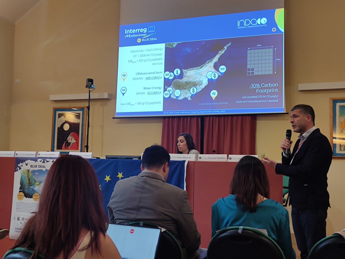 bluedeal_med's tweet photo. #BDFinalConference
๐ฃ๏ธGood insight on Pathways to Carbon Neutrality is being shared by Riccardo Pulselli from #INDACO2
#bluegrowthcommunity https://t.co/lTAvTa1yG9