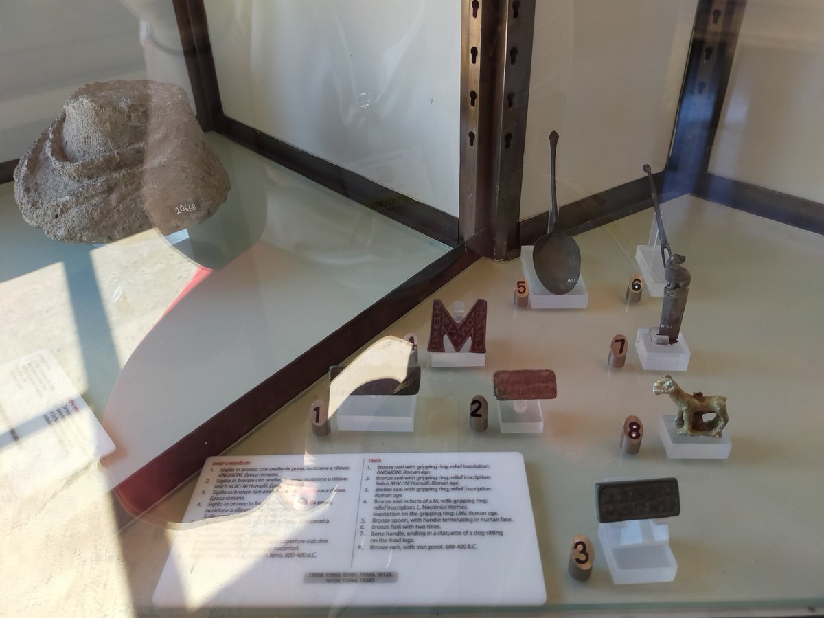 IGradante's tweet photo. multiple signacula Part 2: Today at the Vatican Museums for the autopsy of another copy of our Sicilian bronze seal @Sicilyepigraphy #crossreads https://t.co/ILgURuVslT