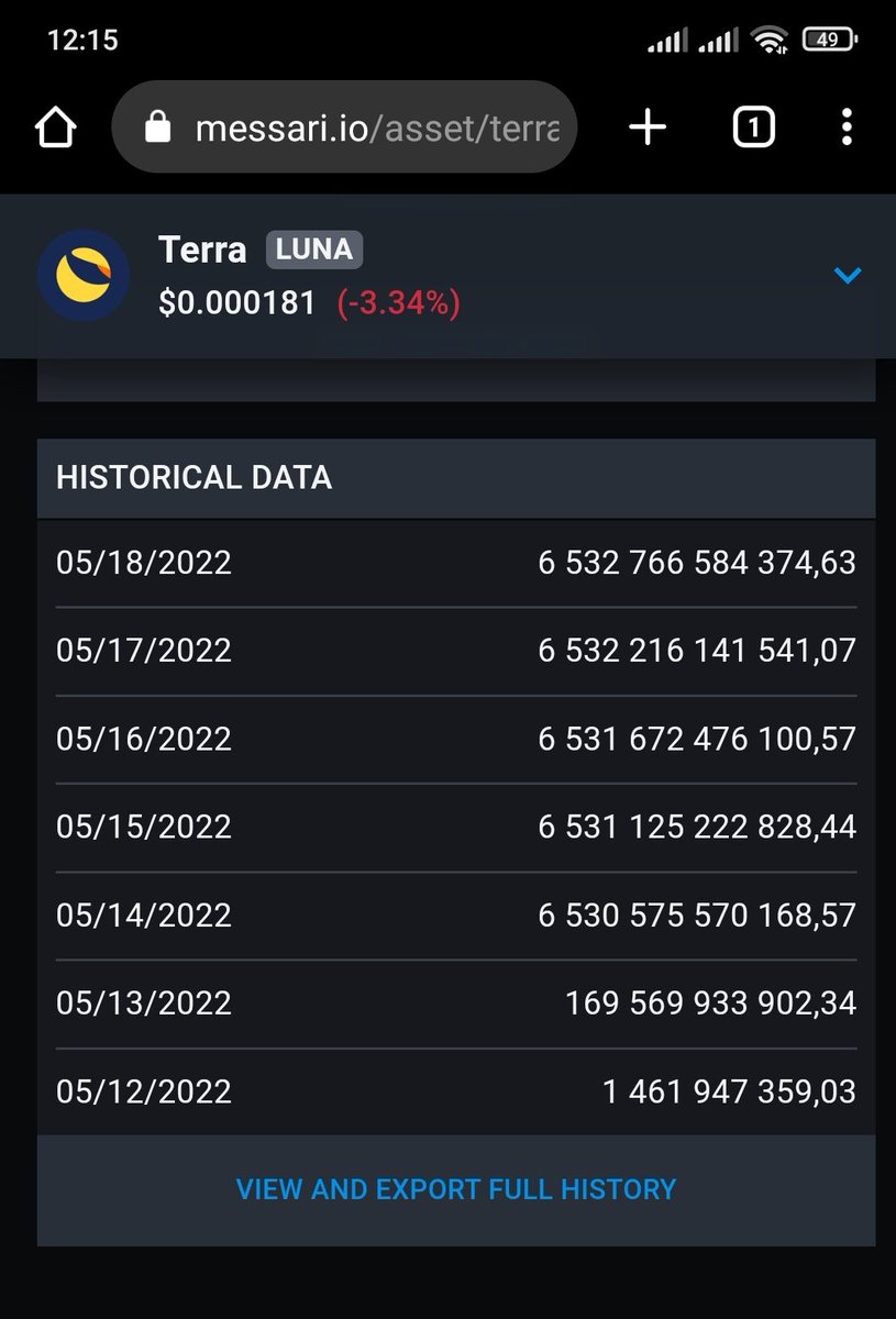 zelenak_marek's tweet photo. @ashwsbreal Circulating supply Luna https://t.co/X3Xx6KNEIg