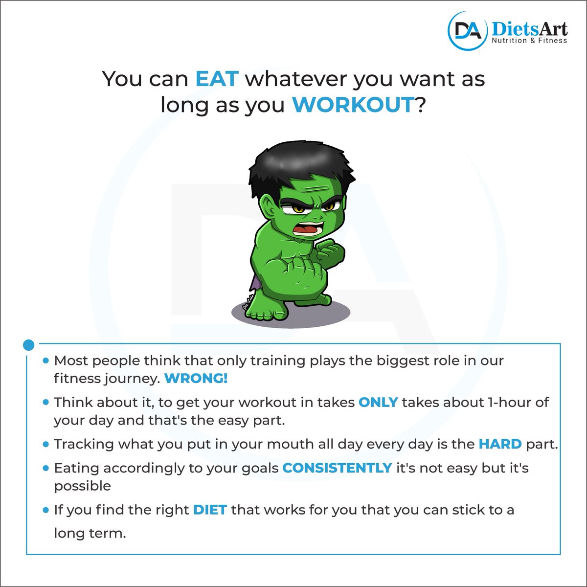DietsArt's tweet photo. You can eat whatever you want as long as you workout? @DietsArt
.
#dietsart #healthtips #fitnesstips #KnowledgeIsPower #loveyourbody #eatrighynotless #yogenders #FitnessCoach #nutritioncoach #fatloss #weightloss #thyroiddiet #pcoddiet #musclegain #weightgain #dietplan #Twitter https://t.co/v9kRylD7Bw