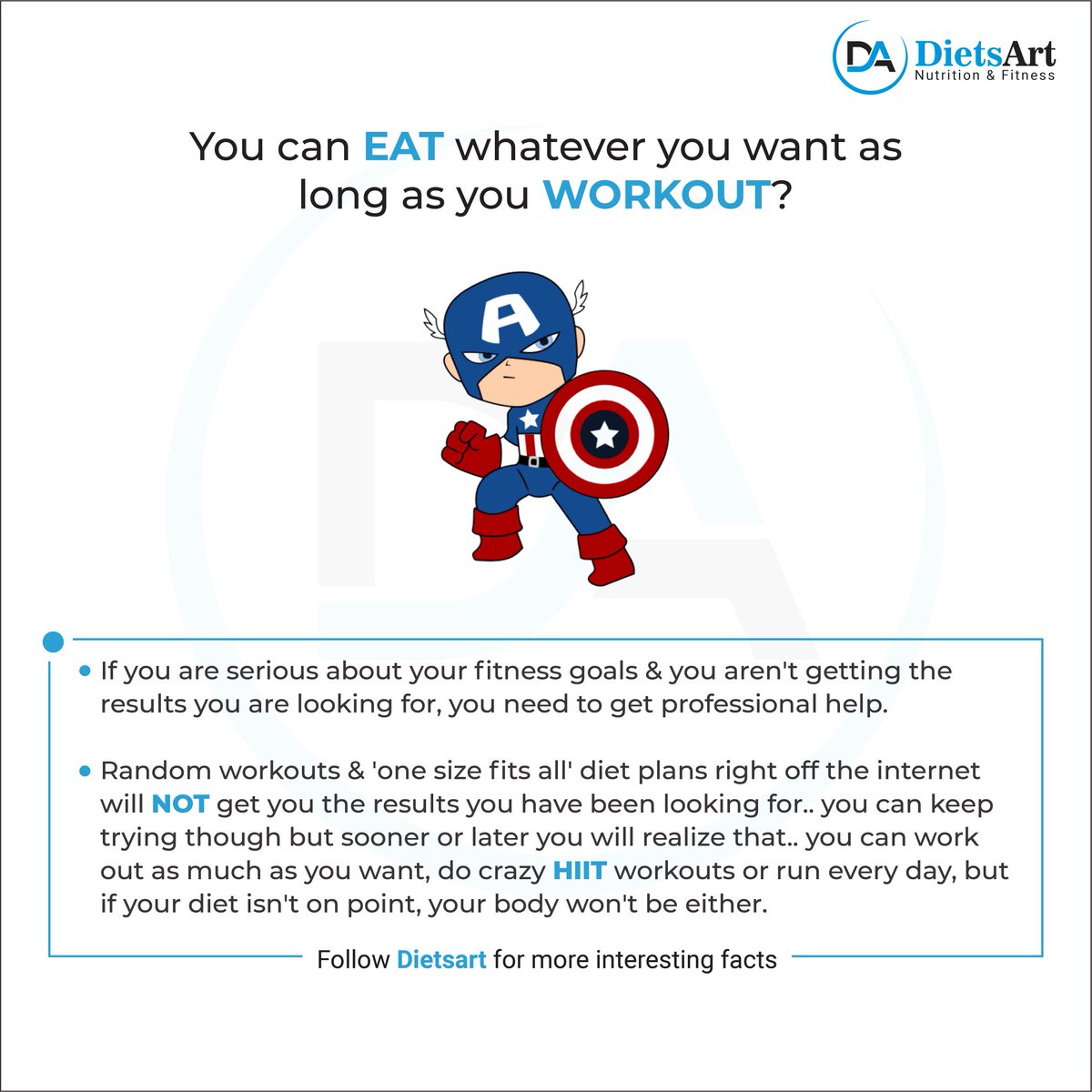 DietsArt's tweet photo. You can eat whatever you want as long as you workout? @DietsArt
.
#dietsart #healthtips #fitnesstips #KnowledgeIsPower #loveyourbody #eatrighynotless #yogenders #FitnessCoach #nutritioncoach #fatloss #weightloss #thyroiddiet #pcoddiet #musclegain #weightgain #dietplan #Twitter https://t.co/v9kRylD7Bw