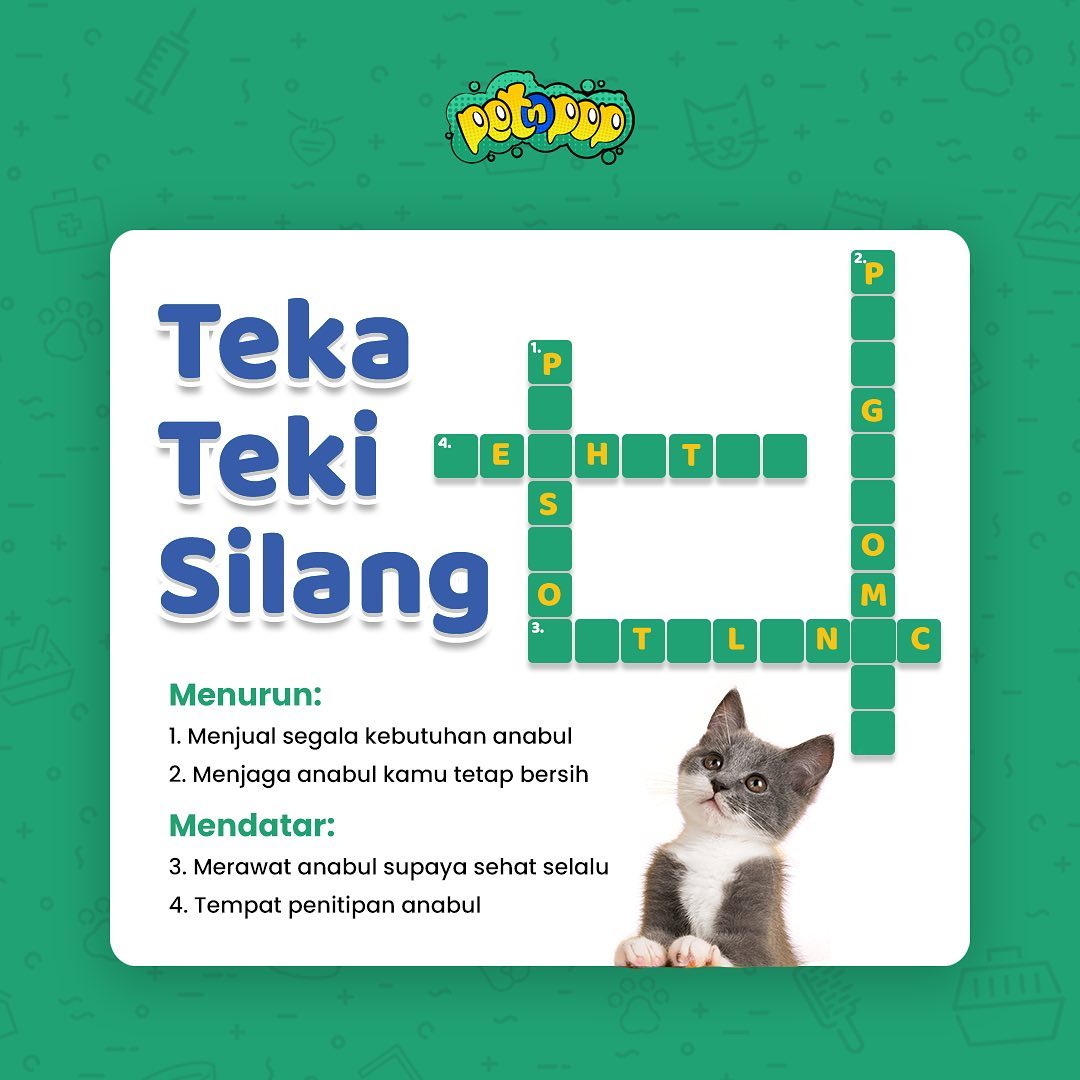 petnpop's tweet photo. Hayoo, siapa nih yang bisa pecahin teka-tekinya? Jawab di reply ya ✨

#PetnPop https://t.co/k8jciCNyvA