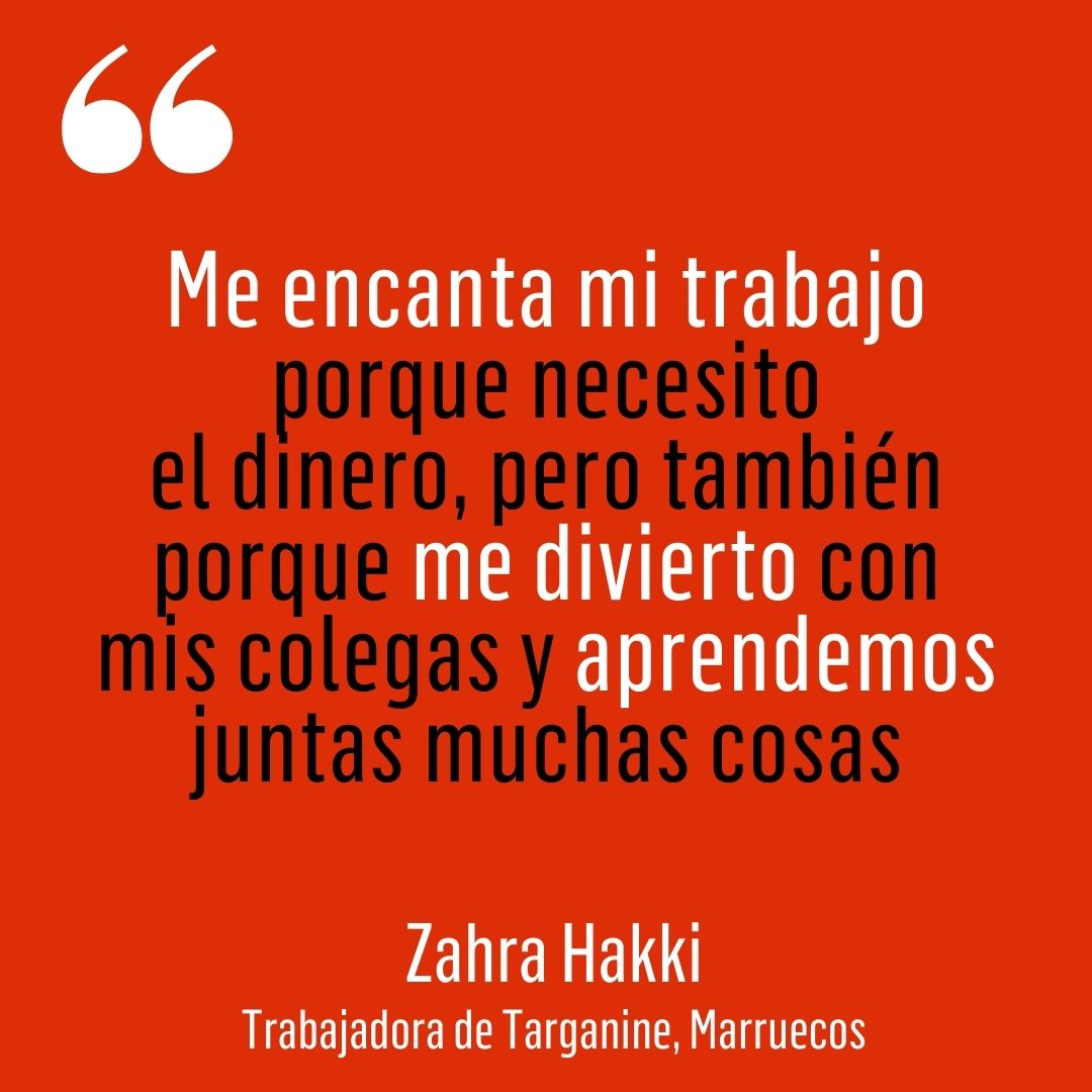 CEComercioJusto's tweet photo. Las mujeres de #Targanine están encantadas de trabajar en estas #cooperativas de #ComercioJusto que les permiten abrirse al mundo exterior. Están orgullosas y felices de producir un #aceitedeargán de calidad y reconocido en otros países. #CharlasEmpoderadas https://t.co/Vu1hfXMdW1
