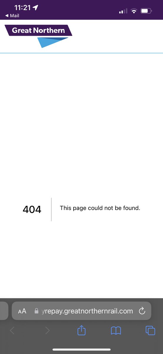 ChloeBrammer's tweet photo. @GNRailUK I’ve received an email about auto delay repay but the link in the email is broken, any advice on how to claim? Thanks https://t.co/HTvqNoPNWH