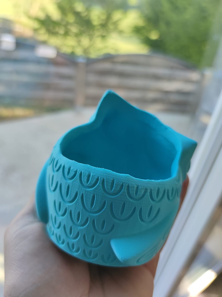 songsoundear's tweet image. Printed on the Eryone Thinker SE by Romain OlCw BrYt.
Nozzle temperature: 205°C
Bed temperature: 60°C
Layer height: 0.16mm
speed 60

#eryone3d #eryonefilament #mattepla #plafilament
#teal #matte #3dprinter #3dprinting #tealpla #aquapla #thinkerse