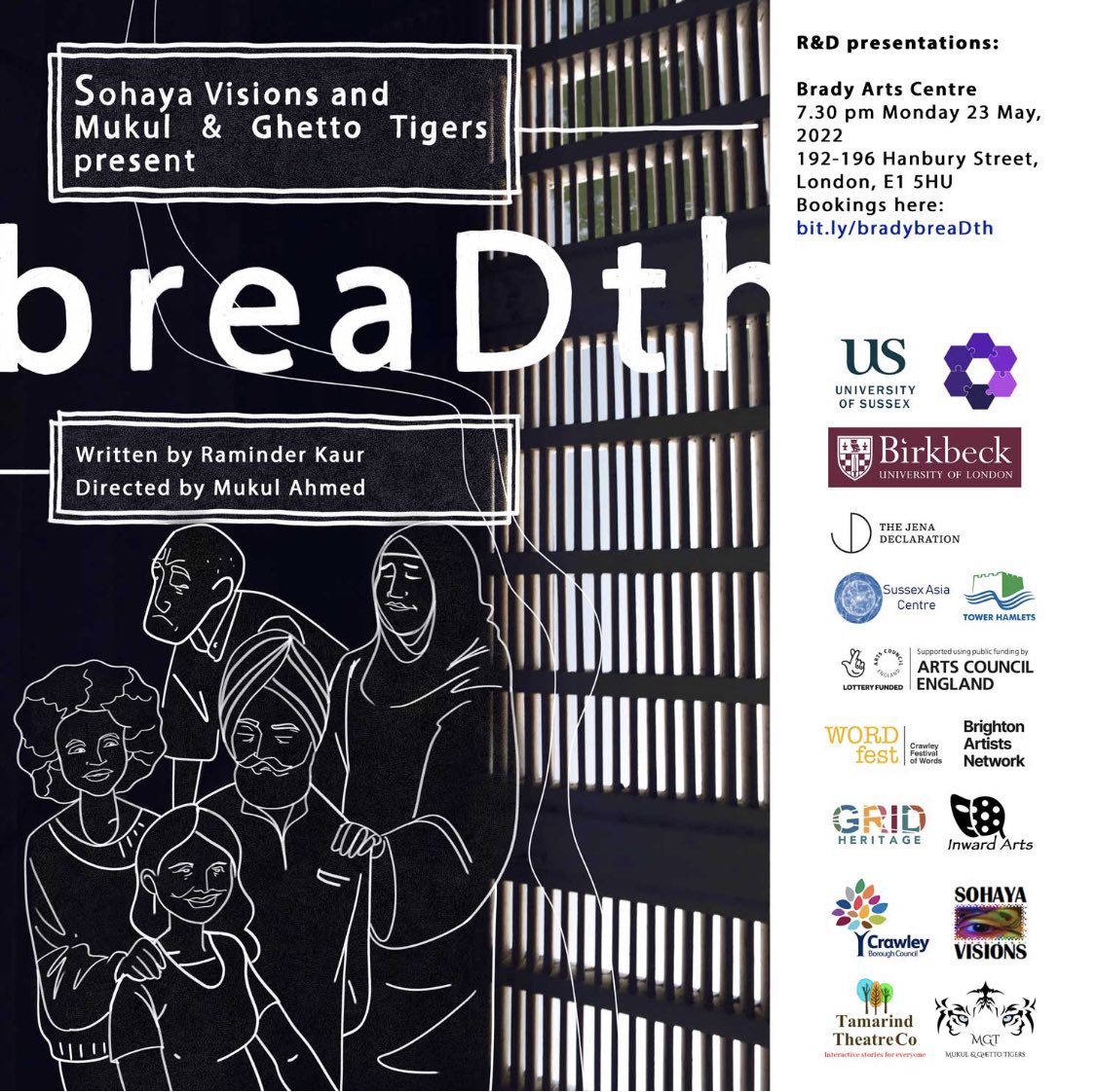 MariaAustin92's tweet photo. Do come along and see us next Monday! Starring Aishah Afzal, Maria Austin, Eleanor Fanyinka, Rez Kabir and Diljohn Sidhu @MostynandCross https://t.co/cx2eJ3ef75