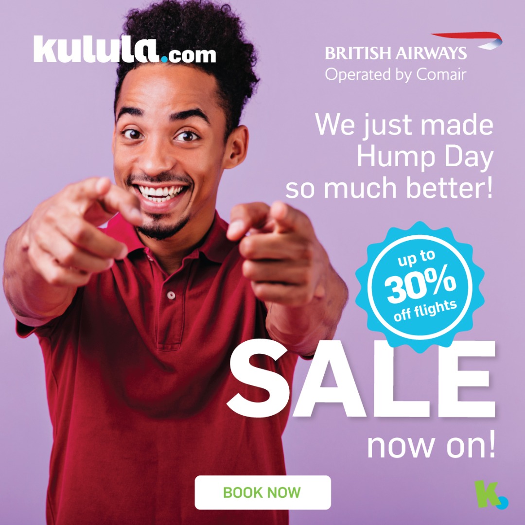 Make every second count this Hump Day with up to 30% off flights!  SALE now on till midnight tonight.  Hurry, hurry, hurry!  bit.ly/3wm09V0 
#kululaSale #humpday