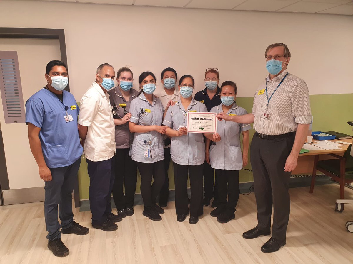 3 cheers for CAU achieving an amazing 130 days free from hospital acquired cat 2 and above pressure ulcers well done team <a href="/ASPHFT/">Ashford & St Peter's</a> <a href="/JimmyNurseNotts/">Jimmy Squire-Dean</a> <a href="/andrealewisRRC/">Andrea Lewis 💙 RN MSc RRC</a> <a href="/AndyField1/">Andy Field</a>