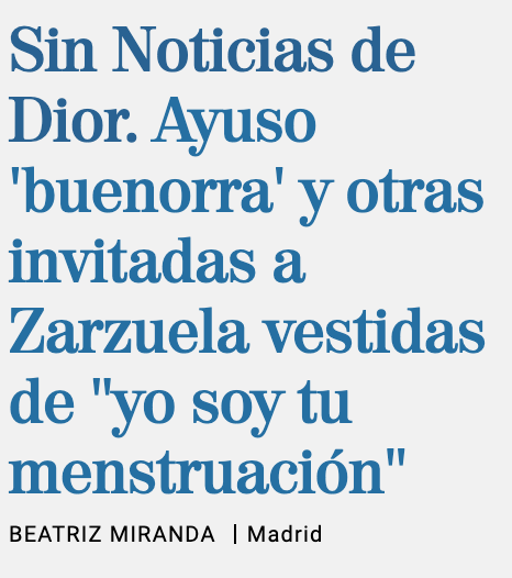 Titulares viejunos, machistas y como siempre innecesarios. Qué lastima.