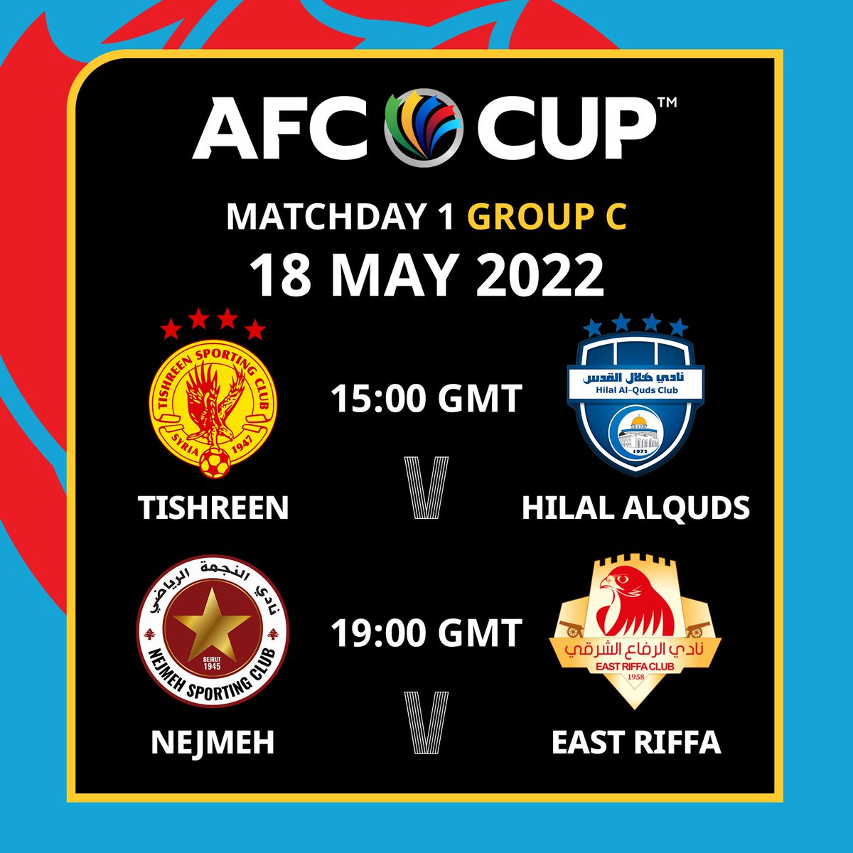 TheAFCGL's tweet photo. #AFCCup2022 kicks off tonight 🔥 

Watch the live here: https://t.co/mVGQKfrjqq https://t.co/ogB8Wtk3lP