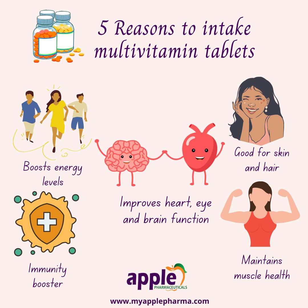 myapplepharma's tweet photo. 5 Reasons to intake multivitamin tablets

.
.
.
#Applepharmaceuticals #multivitamin #vitamin #vitaminc #supplements #supplement #vitamins #vitaminanak #multivitamins #suplemen #sehat #healthylifestyle #herbal #healthy #health #protein #sop #gym #omega  #skincare #nutrition https://t.co/sAF9PljZKI