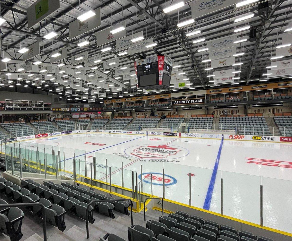 Checked in.

📍Affinity Place 
(Estevan, Saskatchewan)

#Road2Centennial 
@HockeyCanada
@NOJHL