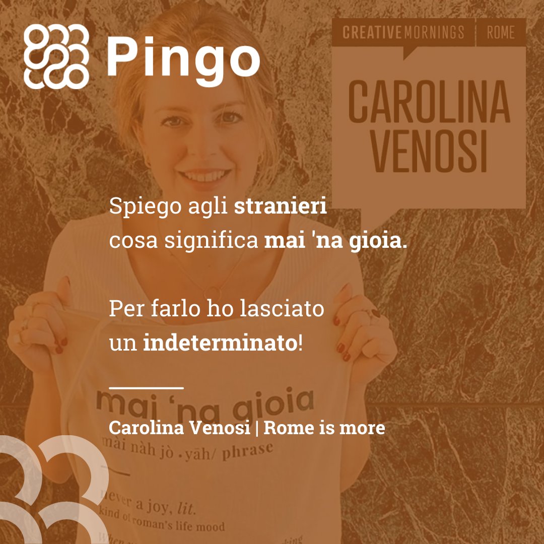 PINGO (@pingocoop) on Twitter photo #19maggio: colazione creativa con <a href="/Rome_CM/">CreativeMornings/RM</a> e Carolina Venosi, founder di <a href="/romeismore/">Rome is More</a>, una guida internazionale per cavarsela a #Roma “senza sbroccà”.
ℹ️industriefluviali.it/evento/creativ…
#CMNOW #eventi #cultura #DigitalMarketing #business #industriefluviali #19maggio: colazione creativa con <a href="/Rome_CM/">CreativeMornings/RM</a> e Carolina Venosi, founder di <a href="/romeismore/">Rome is More</a>, una guida internazionale per cavarsela a #Roma “senza sbroccà”.
ℹ️industriefluviali.it/evento/creativ…
#CMNOW #eventi #cultura #DigitalMarketing #business #industriefluviali