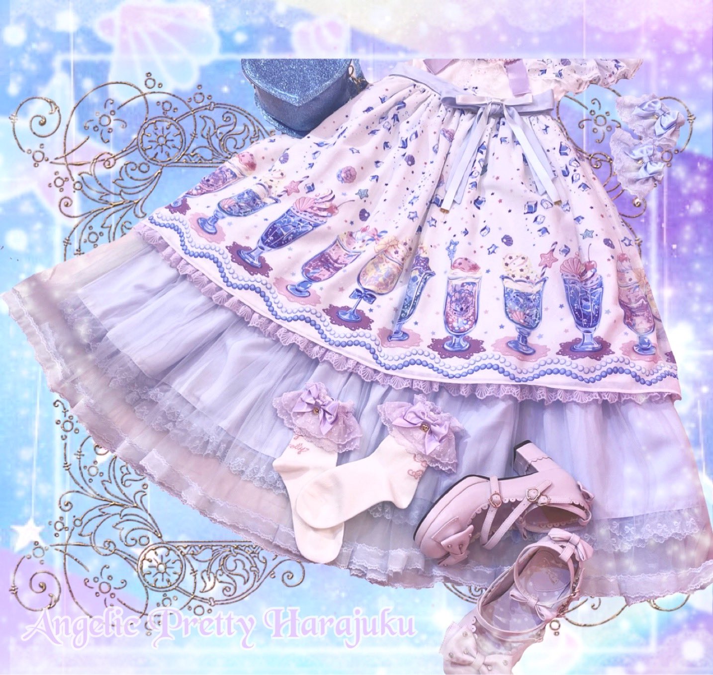 Angelic Pretty Cream sode Mermaid ネックレス Cream Soda Mermaid Necklace by Angelic Pretty