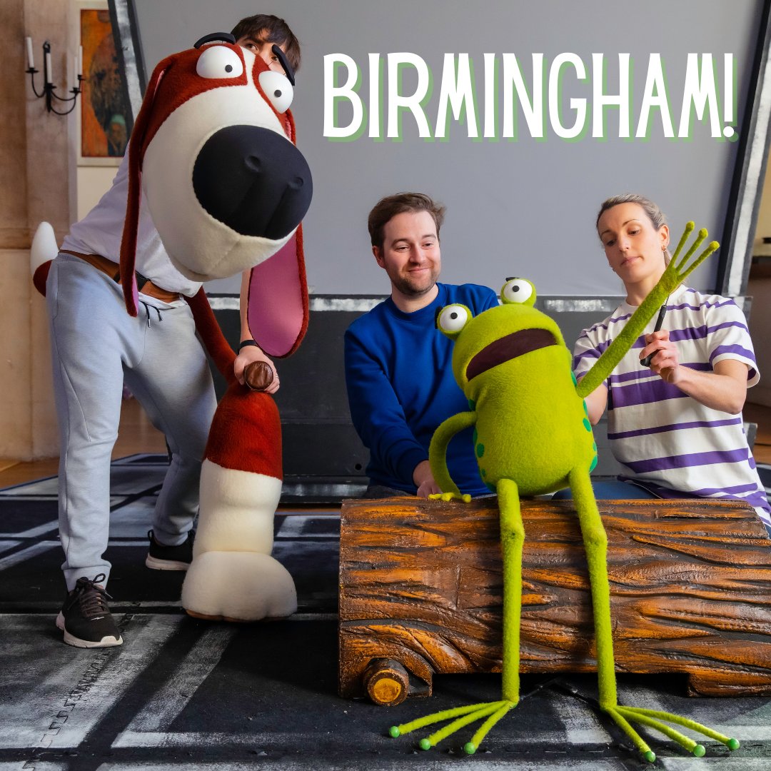 Only two days to go until we arrive in Birmingham! Who's excited to see us @brumhippodrome ?
🐸
🐸
🐸
#oifrog #kidslit #kidstheatre #familytheatre #birminghamtheatre #birminghammums  #birminghambusiness #birminghamfamily #thingstodoinbirmingham