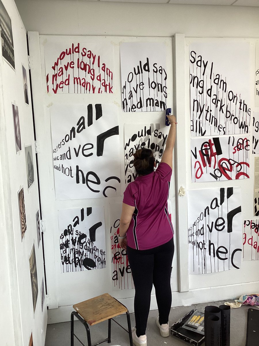 BGS_ArtDept's tweet photo. #BGSY13 are working hard up in the Art department getting their work ready for the #BGSArtShow2022. Really looking forward to being able to invite guests in to see their work! #BGSArt https://t.co/UmsaXkKz35