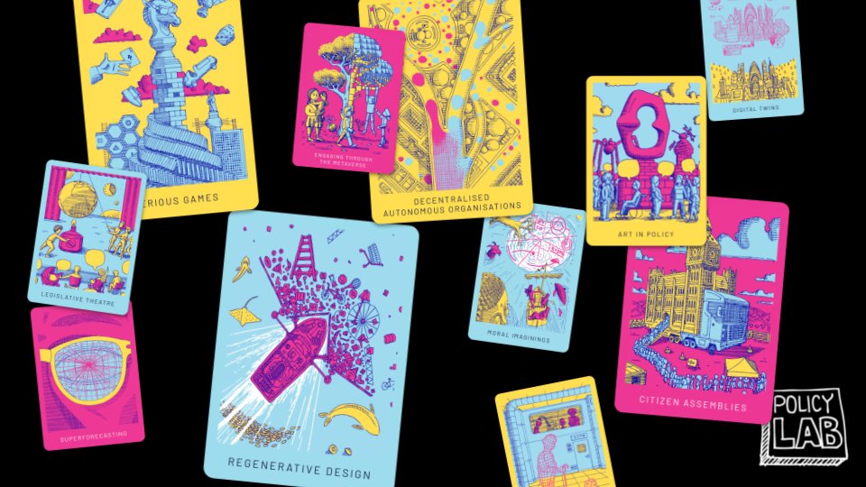 Policy Lab UK (@policylabuk) on Twitter photo We're launching our new experimental policy design methods cards! We've been scanning the horizon for the next wave of methods that will change the future of policymaking.
What do you think?
Words - <a href="/SanjanSabherwal/">Sanjan Sabherwal</a> <a href="/sharman47/">neha sharma</a>
openpolicy.blog.gov.uk/2022/05/18/lau… We're launching our new experimental policy design methods cards! We've been scanning the horizon for the next wave of methods that will change the future of policymaking.
What do you think?
Words - <a href="/SanjanSabherwal/">Sanjan Sabherwal</a> <a href="/sharman47/">neha sharma</a>
openpolicy.blog.gov.uk/2022/05/18/lau…
