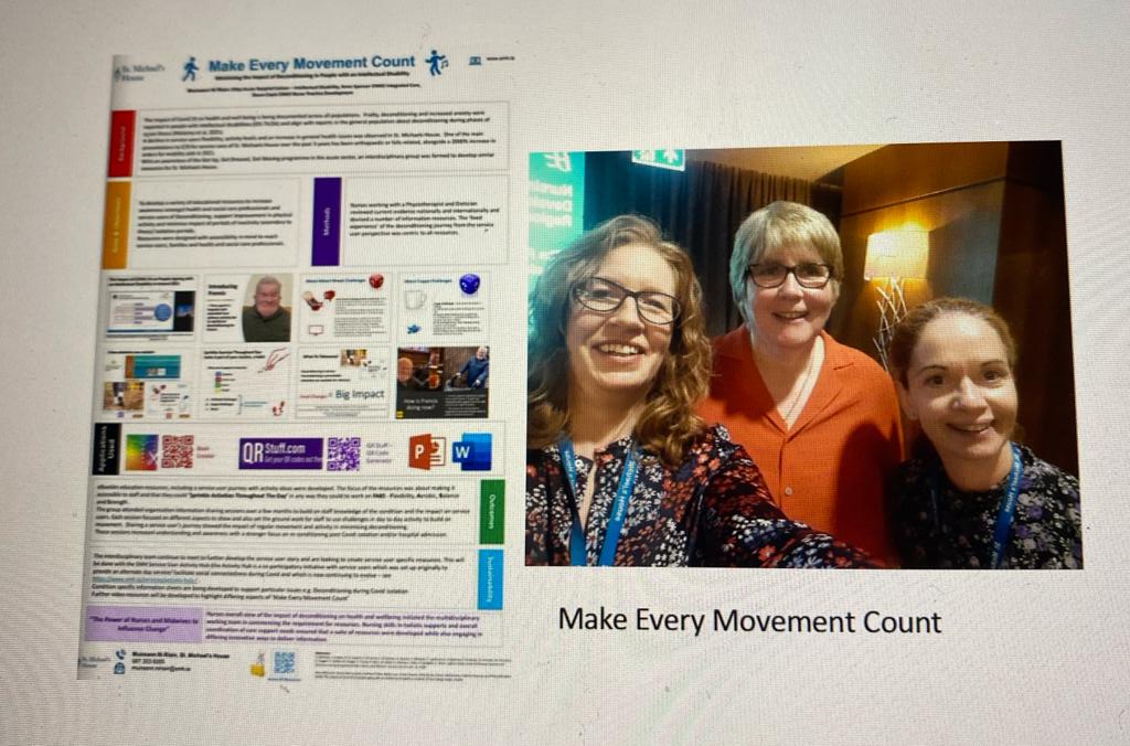 moomugs's tweet photo. Come ask us about our poster looking at deconditioning @Dawnmcoyle @as48 happy to discuss ๐ #rnid #nurseleaders @StMichaelsHouse #NMPDUDNConf22 #makeeverymovementcount #GUGDDM proud to represent!!! https://t.co/gkMFawdTlj