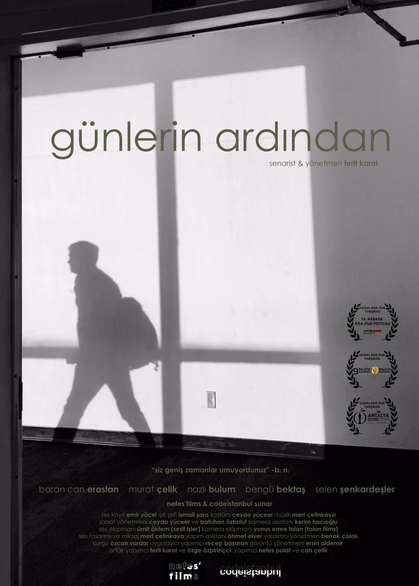 Son kısa filmim Günlerin Ardından (2019) ve ilk uzun metraj filmim Kumbara (2020) @BluTV ‘de!