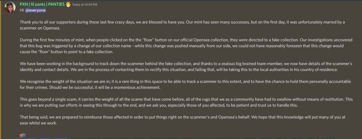 WhySo4488's tweet photo. To all those affected by the initial mint OS page issue.

Don't worry, we've got you ❤️ https://t.co/Hl6Bwe1kyK