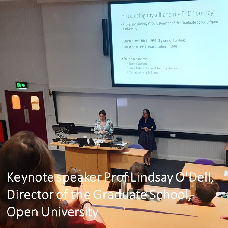 KeelePsychology's tweet photo. Keynote speaker Prof Lindsay O'Dell, @lindsay_odell, Director of the Graduate School, Open University, speaking on research with disabled children and their families
Keele & Staffordshire Universities Postgrad Psychology Conference
#keelepsychology #psychology #keelepsychtalks https://t.co/YeBT5Uzy39