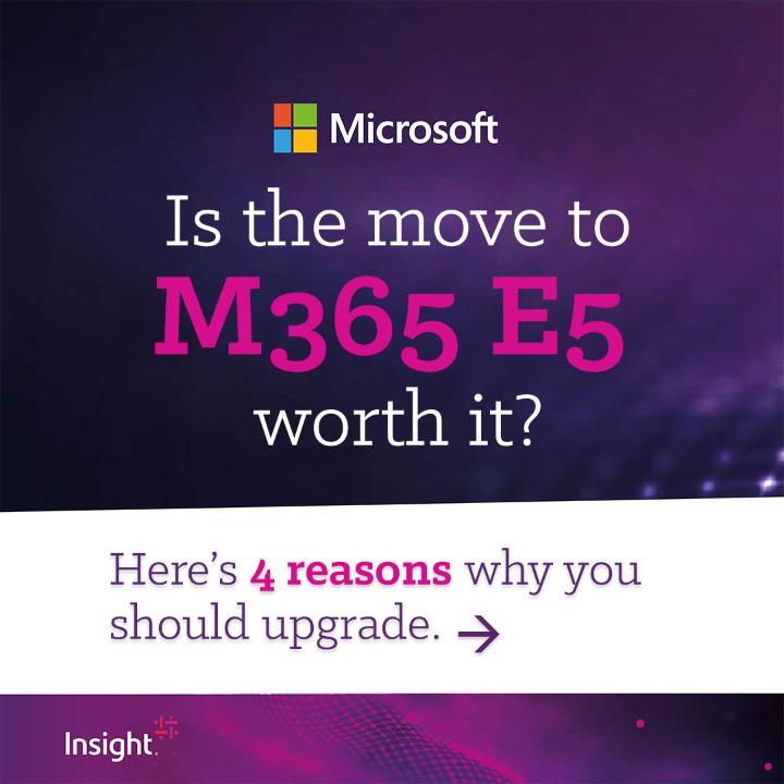 AlexGInsightUK's tweet photo. Did you know - 97% of attacks are remediated on endpoints by using #AI within @Microsoft365 E5? Here's why E5 can be a game-changer for your business. @MicrosoftUK 

#collaboration #security #hybridworking
➡️ https://t.co/ePBU7Nr7Ns https://t.co/D0bdgggSgQ