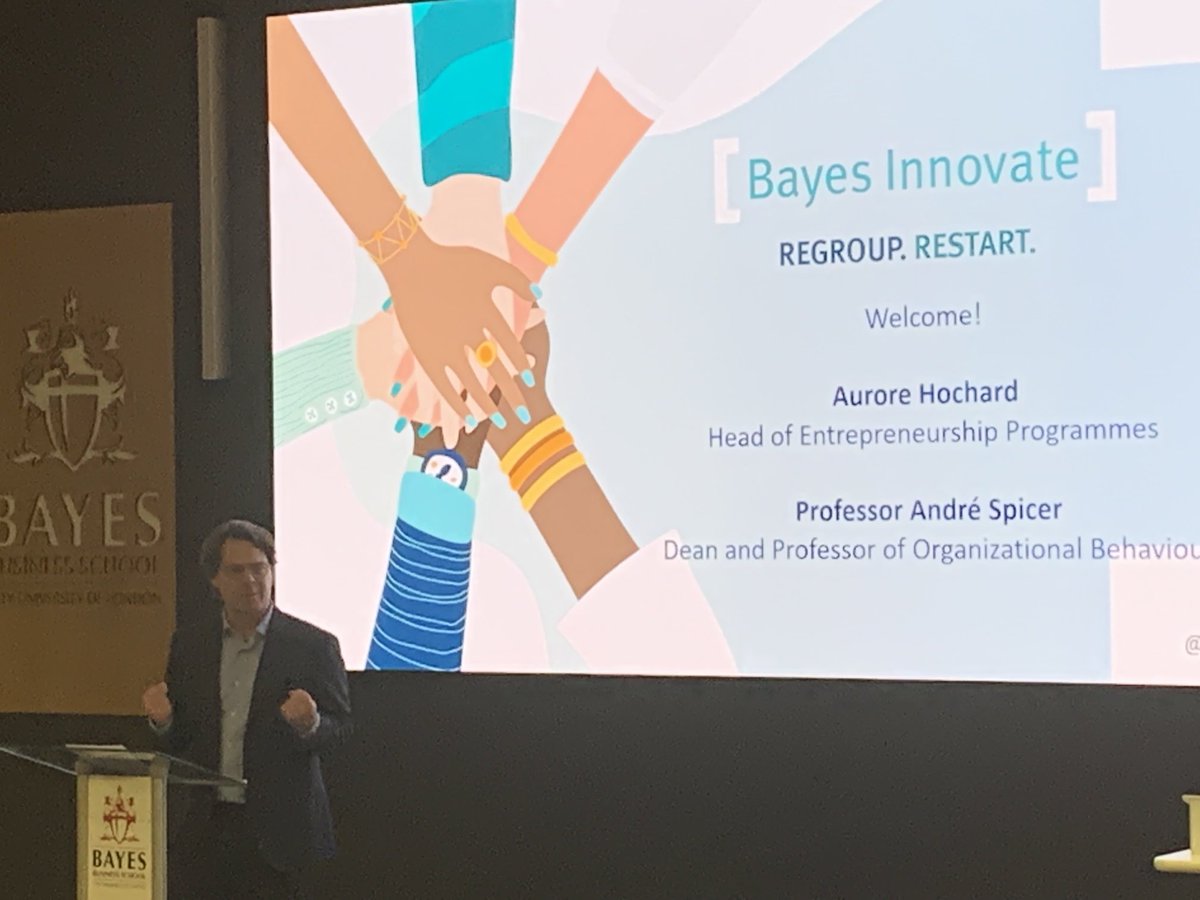 kranichfb's tweet photo. Thank you ⁦@aurorehochard⁩ and our ⁦@BayesBSchool #Dean ⁦@andre_spicer⁩ for kicking off #BayesInnovate today! https://t.co/Svjc1rYiMz