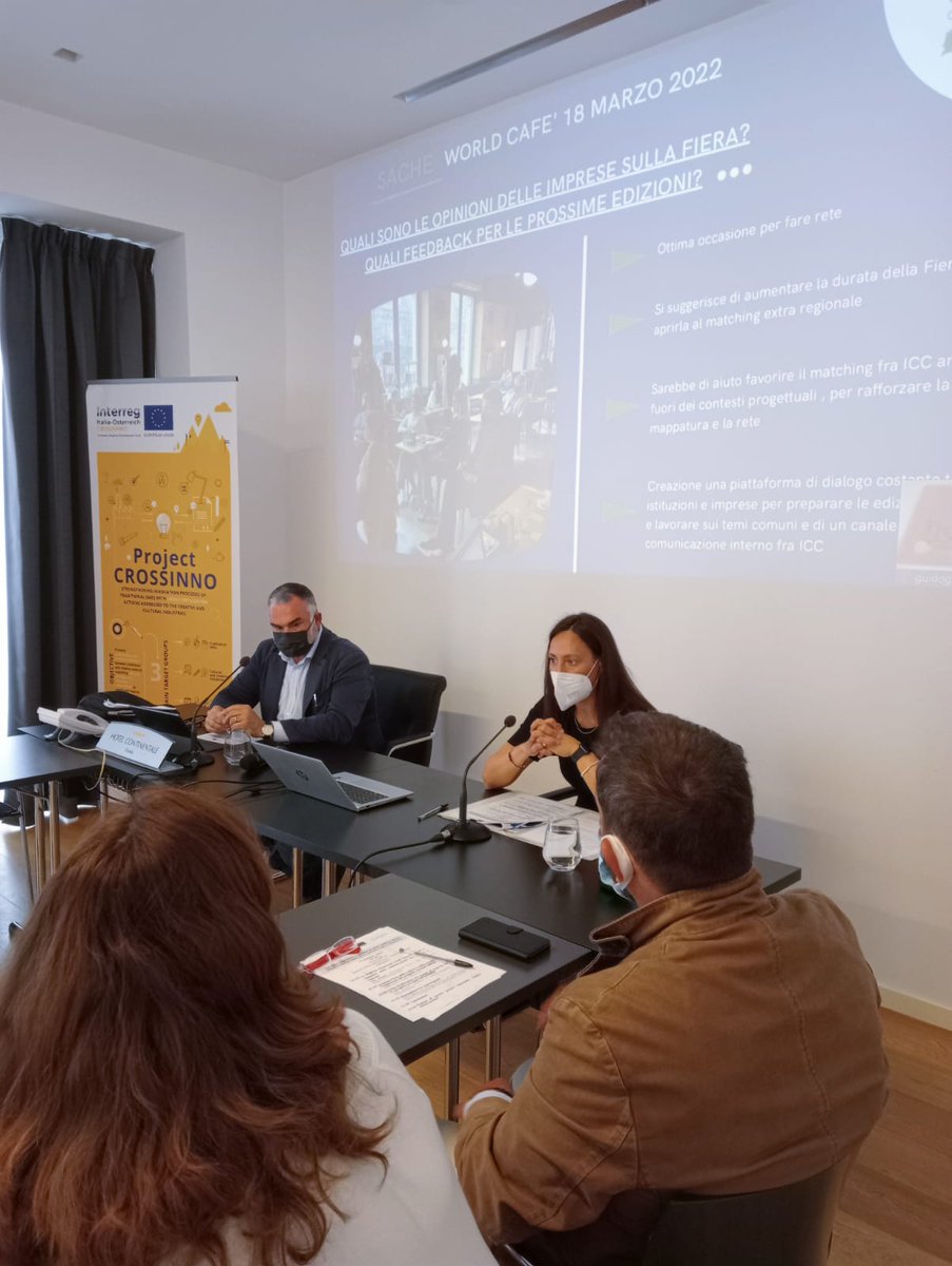 Crossinnoproje2's tweet photo. #event
📣#CROSSINNO presented its #crossfertilization model between #culturalheritage and cultural, creative and traditional #businesses during last #SACHEproject event about the #jointactions for the development of #CCI regional system.
👉https://t.co/zzSx892X0Y
🇮🇹🇪🇺🇦🇹 https://t.co/KFR62kqFg7