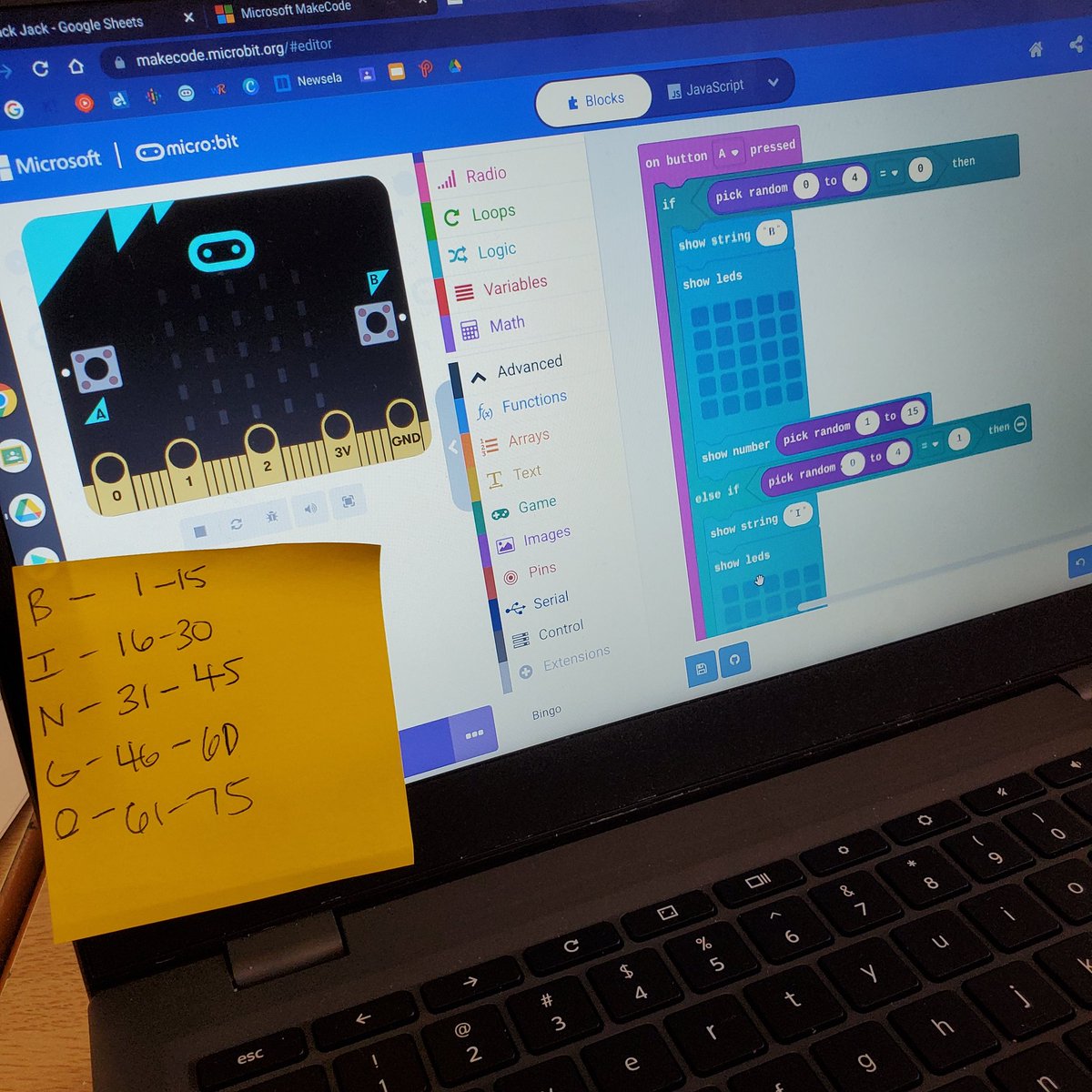 BINGO is coded! Can't wait to see you today <a href="/natjackson130/">Natalie Jackson</a>. The kids are so excited to play! <a href="/ChippewaTVDSB/">Chippewa P.S. TVDSB</a> <a href="/TVDSBmath/">TVDSBmath</a>