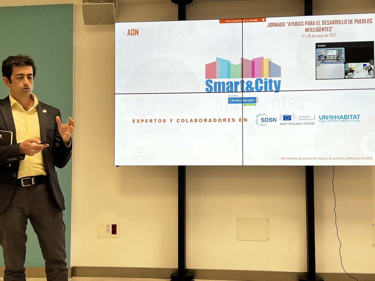 La segunda presentación la hace <a href="/CityScientists/">Smart&City</a> especialistas en la medición de los ODS en las entidades locales y el análisis de impacto de las políticas públicas.