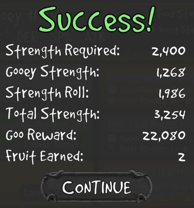 333bismuth's tweet photo. As @GooeysP2E questing came live last week ive been having lots of fun strategizing what the best way to play is. I had some great wins today. Plenty of $GOO and fruits but a Foxtail Fruit too! I love my Gooey #NFTs ❤️ 
🌐https://t.co/AoCYiya2kx
#PolygonNFTs #P2E https://t.co/R6YrlmjVRp