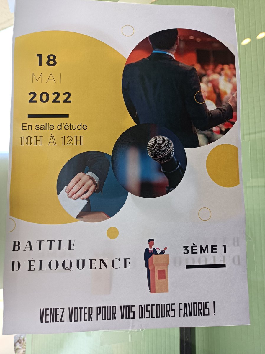 clgBouligny's tweet photo. Aujourd'hui au @clgBouligny battle d'éloquence des 3eme1 #eloquence félicitations à nos élèves qui ont été excellent et à leurs enseignants @CDI_bouligny @Classe_Denis @AS_clgBouligny https://t.co/7uJfuLLIbu