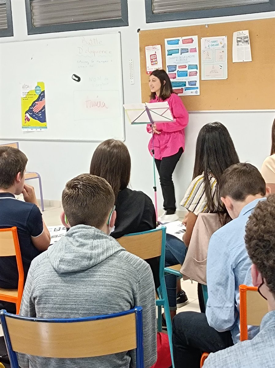 clgBouligny's tweet photo. Aujourd'hui au @clgBouligny battle d'éloquence des 3eme1 #eloquence félicitations à nos élèves qui ont été excellent et à leurs enseignants @CDI_bouligny @Classe_Denis @AS_clgBouligny https://t.co/7uJfuLLIbu