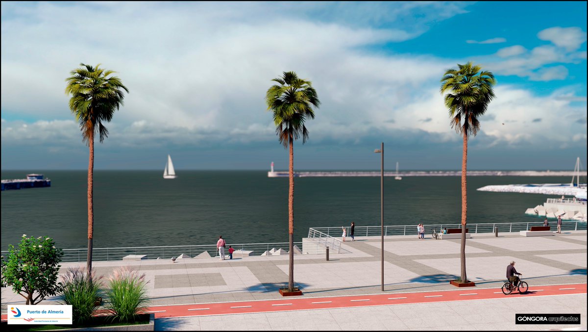 gongorarq's tweet photo. Actuaciones puerto-ciudad en el puerto de Almería https://t.co/NQjIZoozww