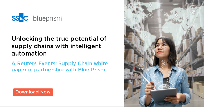 blue_prism's tweet photo. In this whitepaper in partnership with @reutersevents, we explored how leading organizations are using #intelligentautomation to unlock the potential of their supply chains.

Download it to learn more 👇