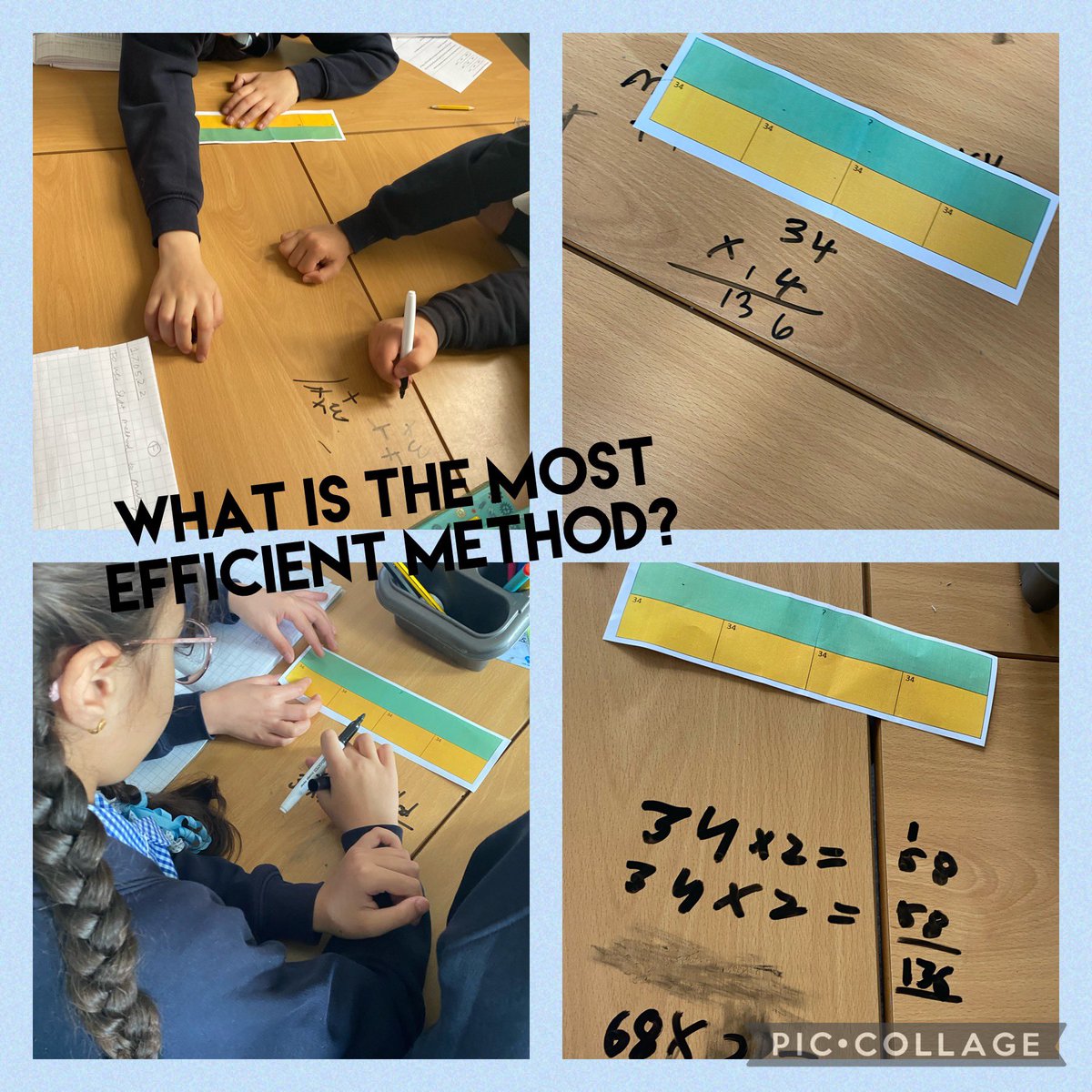What is the most efficient method? We had a discussion about this bar model and what we thought would be the quickest and easiest way to solve it. This linked nicely to using the short method. #smithdownmaths