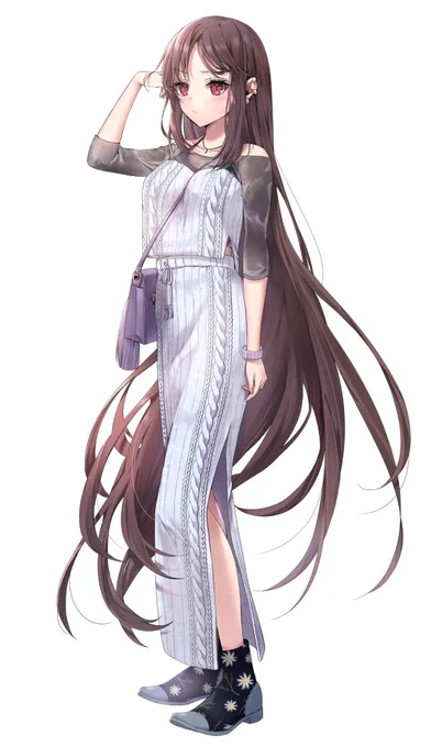 #みなさん去年の今頃はどんな絵描いてましたか
私服虞美人さん 