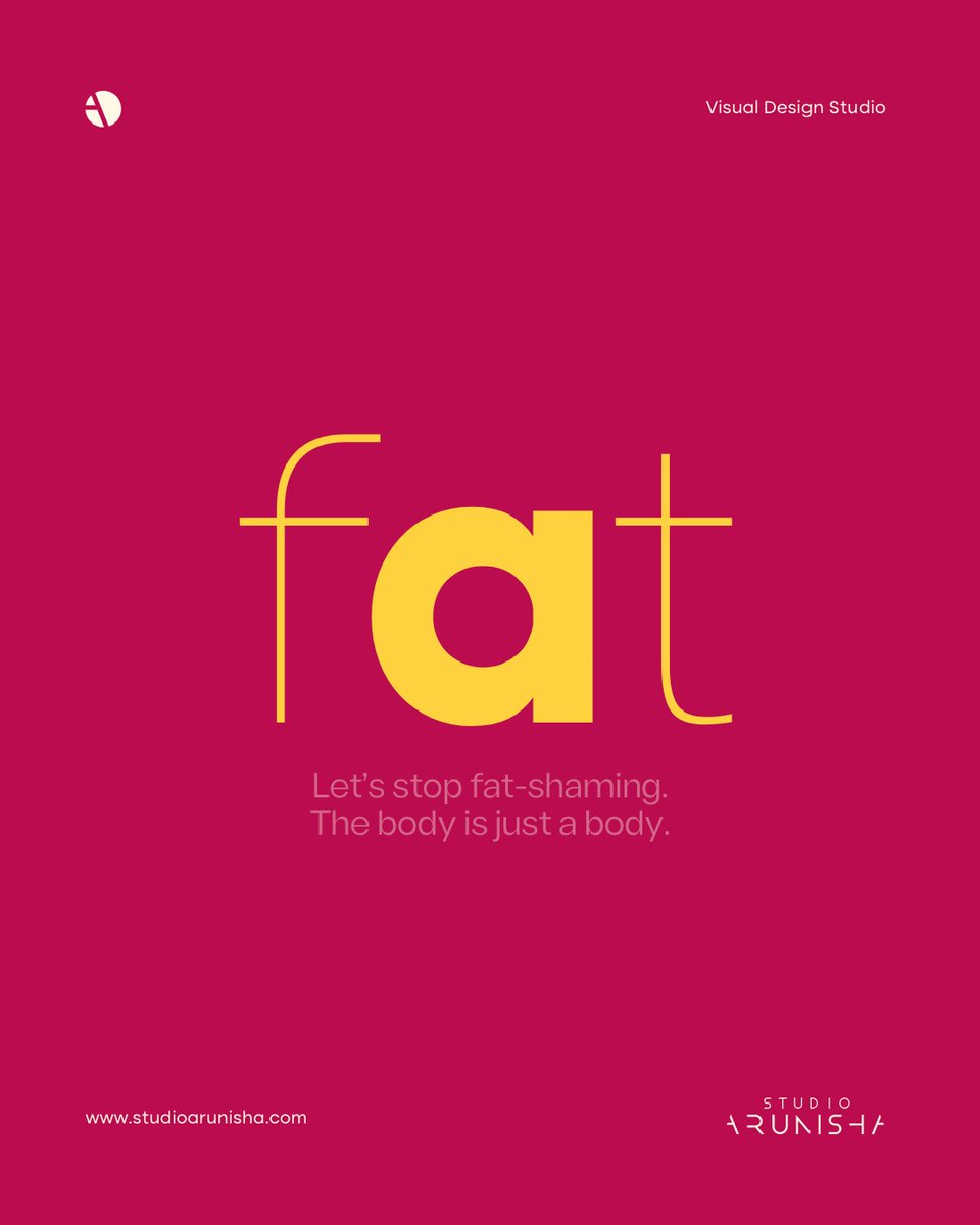 studioarunisha's tweet image. People aren’t fat or slims, they are just different. There is no set standards or rules. 

Cheer Up! 😃🙋

#Studioarunisha #visualdesignstudio 
#fatshaming #stopfatshaming #fatphobia #fatphobic #bodypositivity #body