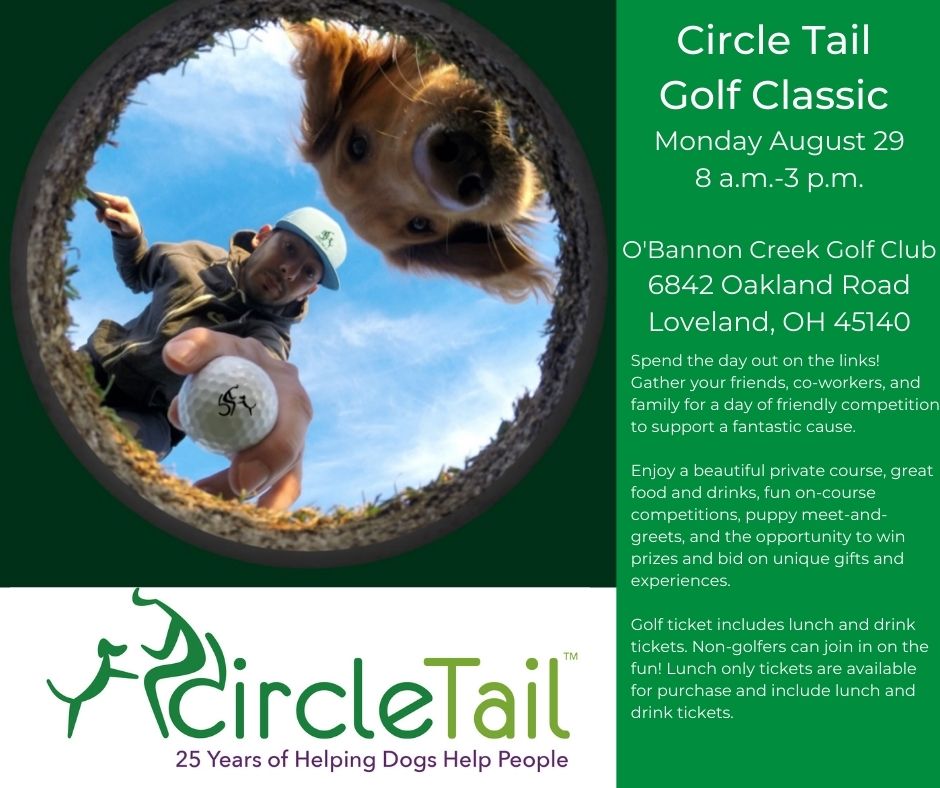 circletail's tweet photo. Help Spread the Word!

Our Golf Classic will be held Monday, August 29 from 8 a.m. until 3 p.m. at O'Bannon Creek Golf Club located in Loveland. Visit https://t.co/beoUfBmq3p to register or to be a sponsor!

#circletail #helpingdogshelppeople #partnerswithpaws https://t.co/mc3A043xZv