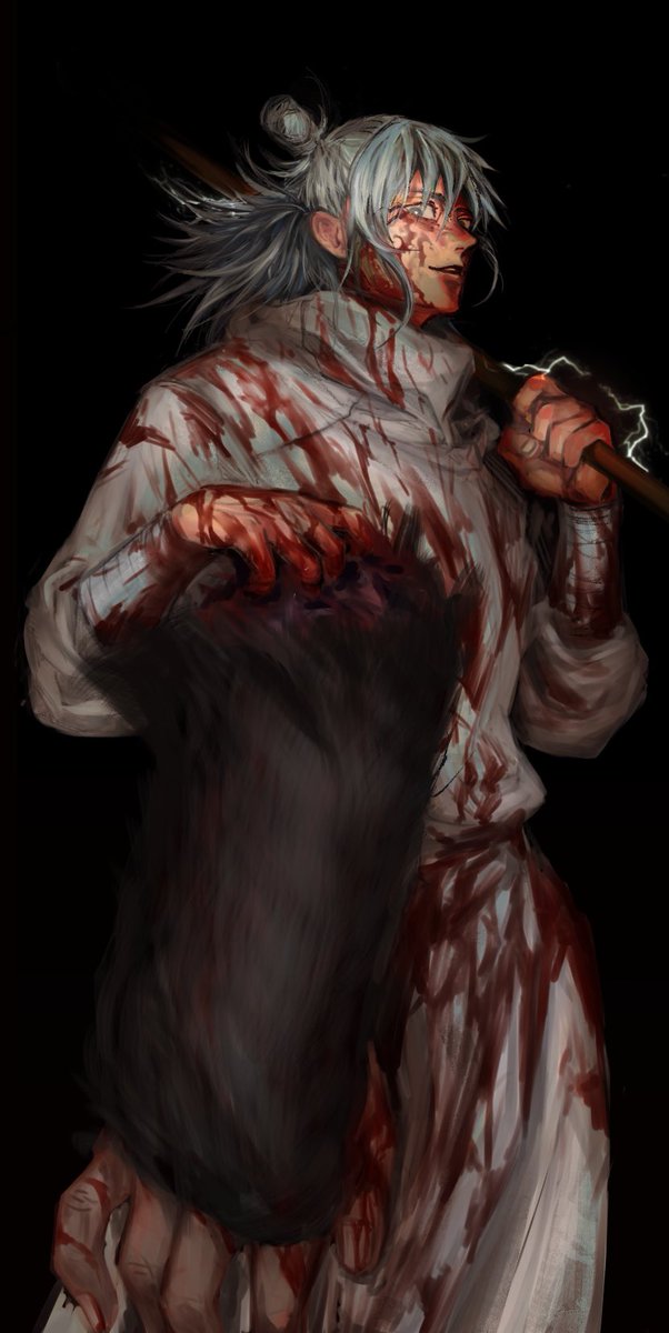 poro06625649's tweet image. #鹿紫雲
#kashimohajime

⚠️本誌　暴力表現　出血　血糊
⚠️ Violent expression 

『普通すぎる』