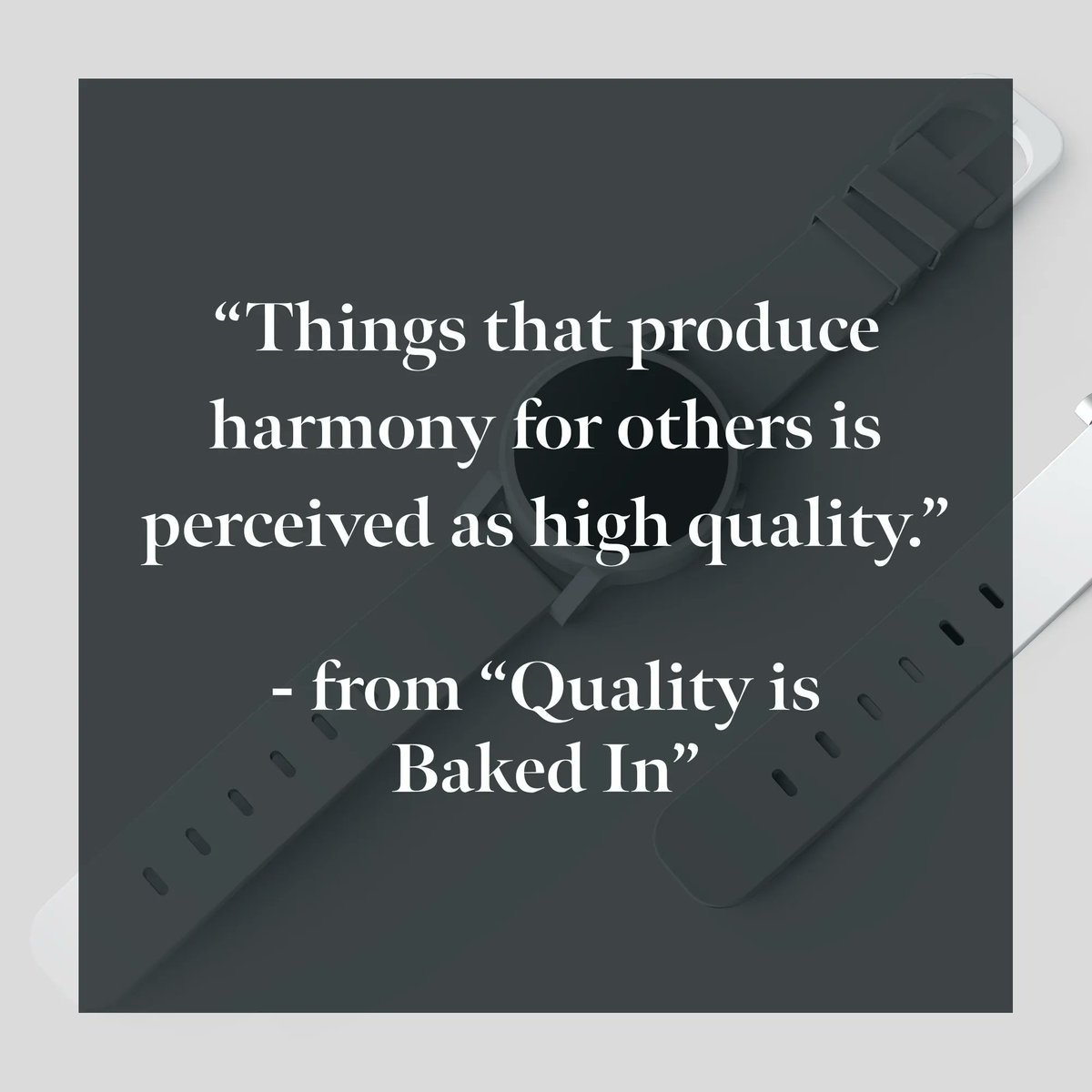Quality and Harmony are deeply intertwined.

Check out the article this quote comes from: buff.ly/3dudmRj