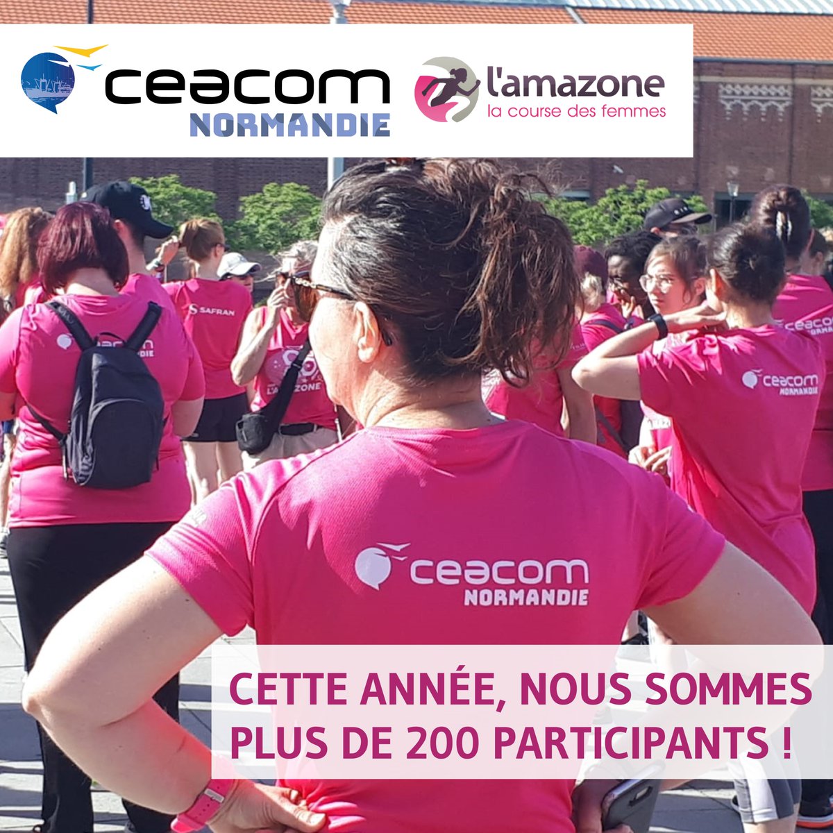 📍 COURSE DE L'AMAZONE

Plus de 200 salariés #InCeacom participent à la course de #lAmazone2022 qui aura lieu le 5 juin prochain dans une ambiance grrrr ! 🤩 

🏃‍♀️ 6 km de marche ou de course au cœur du Havre pour lutter contre le cancer du sein !

#Amazone #Course #Normandie