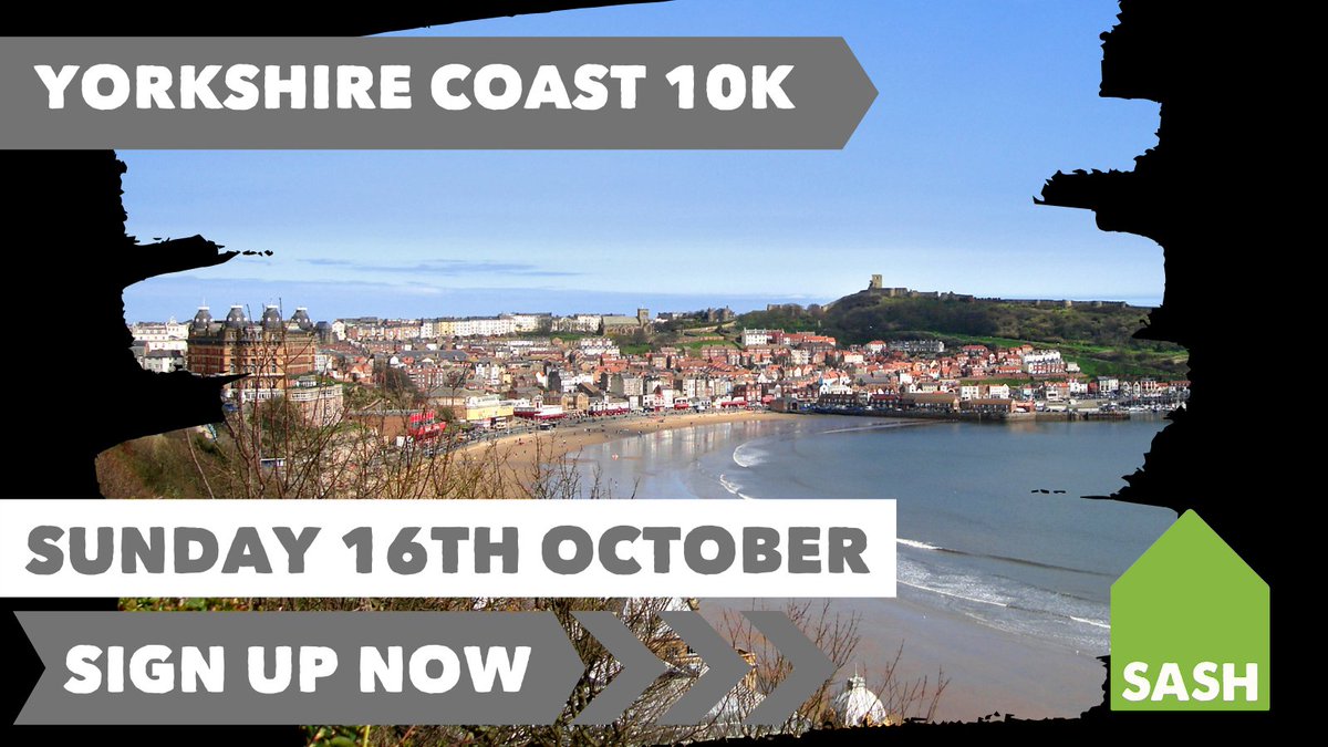 sashyorks's tweet photo. The Yorkshire Coast 10k is a lovely run taking in the beautiful Scarborough coastline. Join #teamSASH today and help us support young people facing homelessness in your local area! 

https://t.co/Si5gRfuAEm

@ThisCoast  @coastcounty  @CUScarborough  @ryedalemumbler  @S6F https://t.co/oUYYoZBjBT