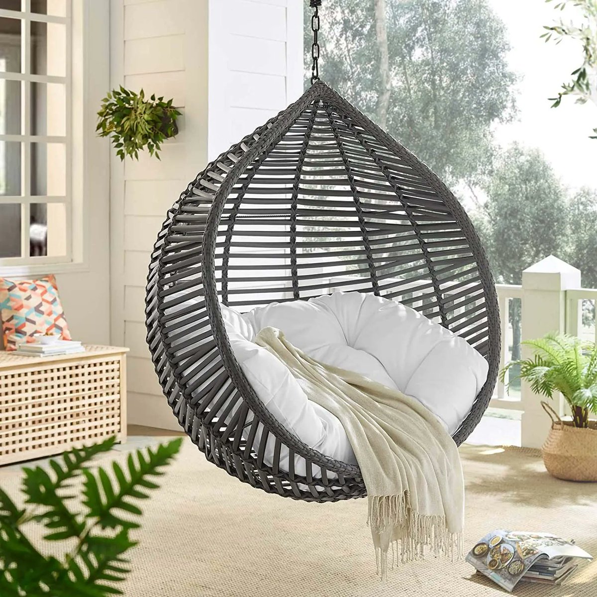 HomeDecorLo's tweet photo. Stylishly draped from the ceiling of your living room or a beam on your porch, hanging chairs are the perfect way to invite peace into a hectic day or add a bit of coziness to your backyard.

Here are the 8 Best Hanging Chairs &amp; Swings👉  https://t.co/LdzKbsoKzA

#HangingChair https://t.co/MUXk2YGpZb