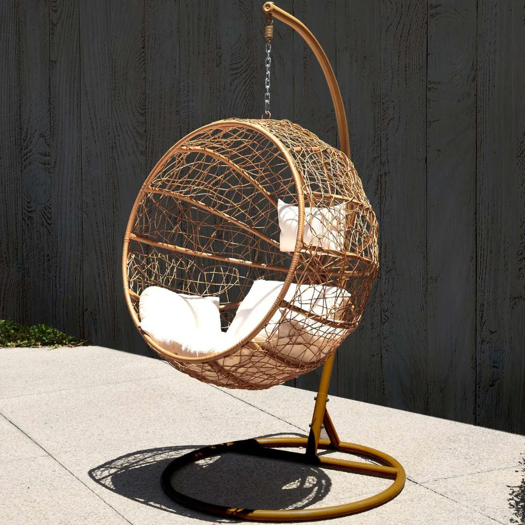 HomeDecorLo's tweet photo. Stylishly draped from the ceiling of your living room or a beam on your porch, hanging chairs are the perfect way to invite peace into a hectic day or add a bit of coziness to your backyard.

Here are the 8 Best Hanging Chairs &amp; Swings👉  https://t.co/LdzKbsoKzA

#HangingChair https://t.co/MUXk2YGpZb